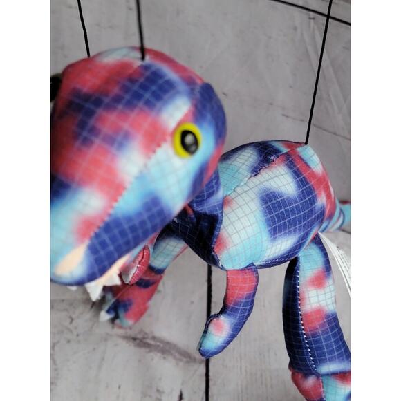 Dinosaur Marionette Puppet Sunny Toys Pink Purple Blue Plush Puppet - Picture 4 of 9